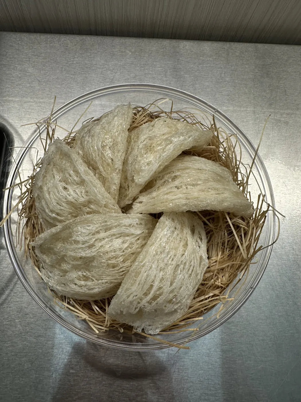 Cleaned and shaped bird's nests